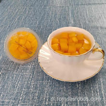 4oz ingeblikte gele perziken in lichte siroop